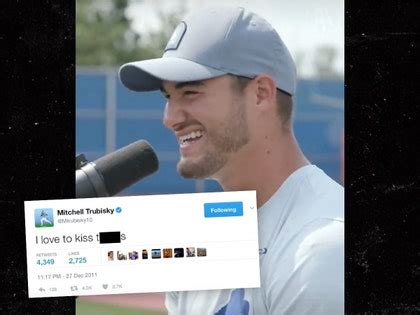 Mitch Trubisky Says Friend Sent Infamous Kiss T*****s Tweet, I。